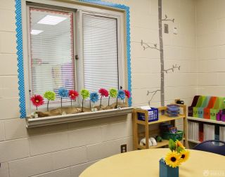 小型幼儿园室内门窗装饰设计图片