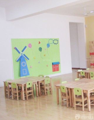 现代幼儿园教室简单装修设计图片欣赏