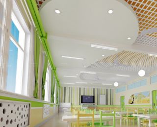 现代幼儿园室内吊顶装修设计效果图欣赏