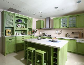 装修效果图大全2023图片厨房 美式家装效果图