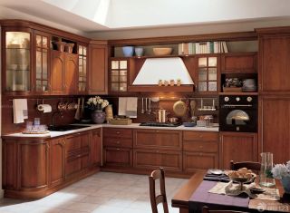 家庭室内厨房灶台设计效果图