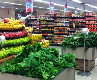 最新超市室内货架摆放效果图片
