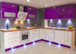 小厨房橱柜颜色设计效果图