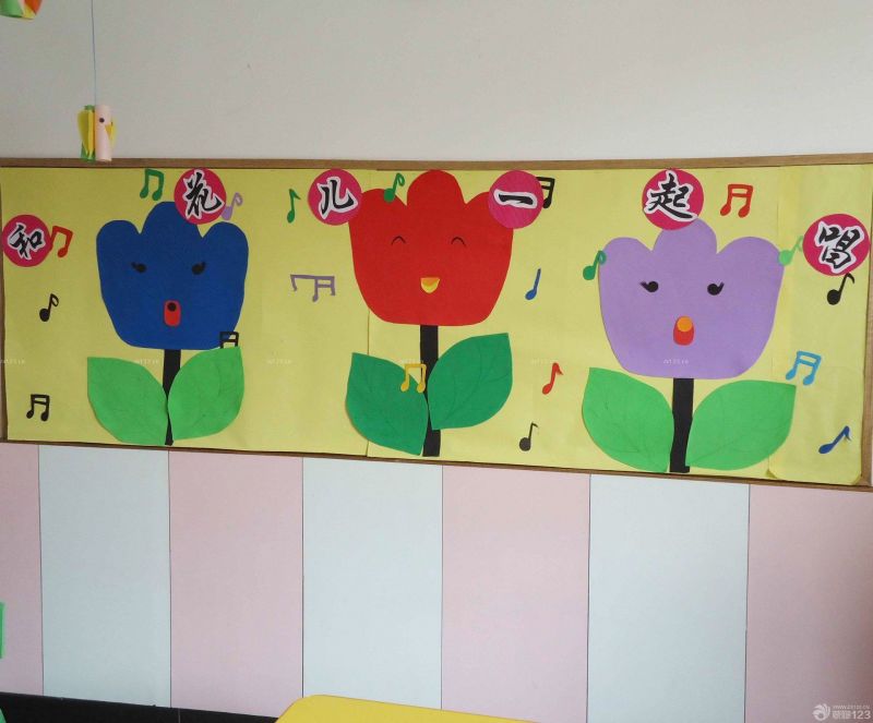 现代幼儿园室内墙面布置图片