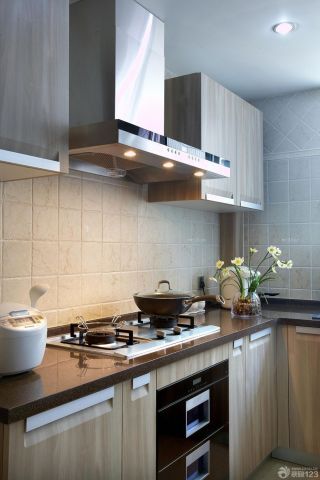 现代家装小户型整体厨房效果图