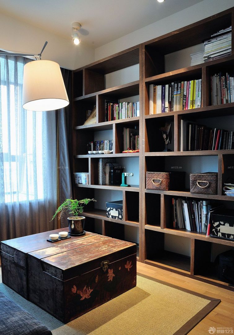 古典风格书房书架装修效果图片大全