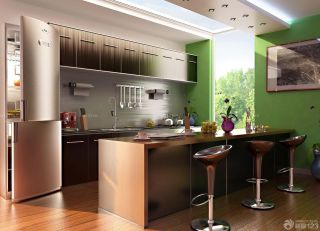 现代室内小厨房橱柜装修效果图