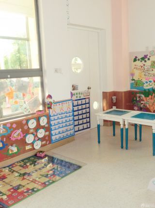 现代幼儿园室内门设计效果图片