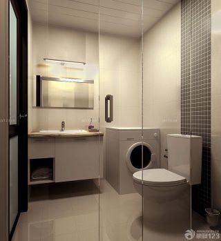 小型卫生间浴室柜装修效果图