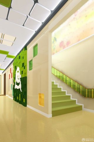 郑州幼儿园室内隔断墙装修效果图图片