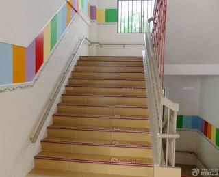 郑州幼儿园楼梯装修图片大全 