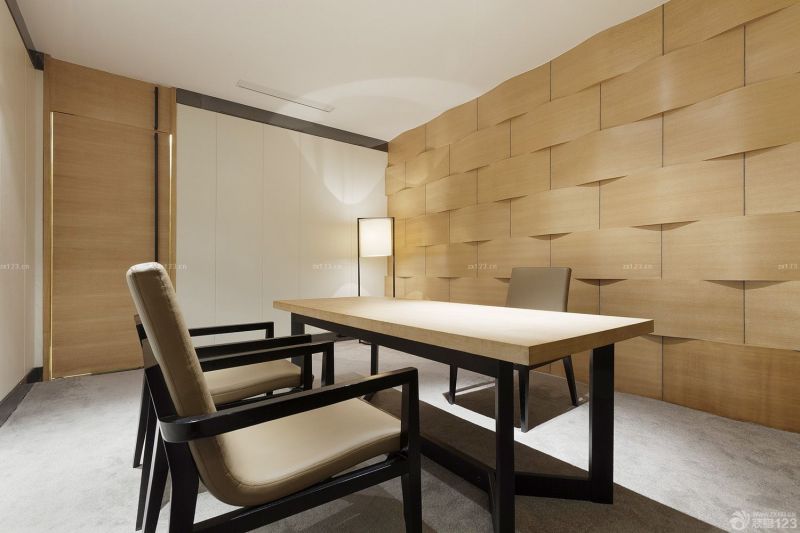 办公室书房墙面装饰布置装修效果图片