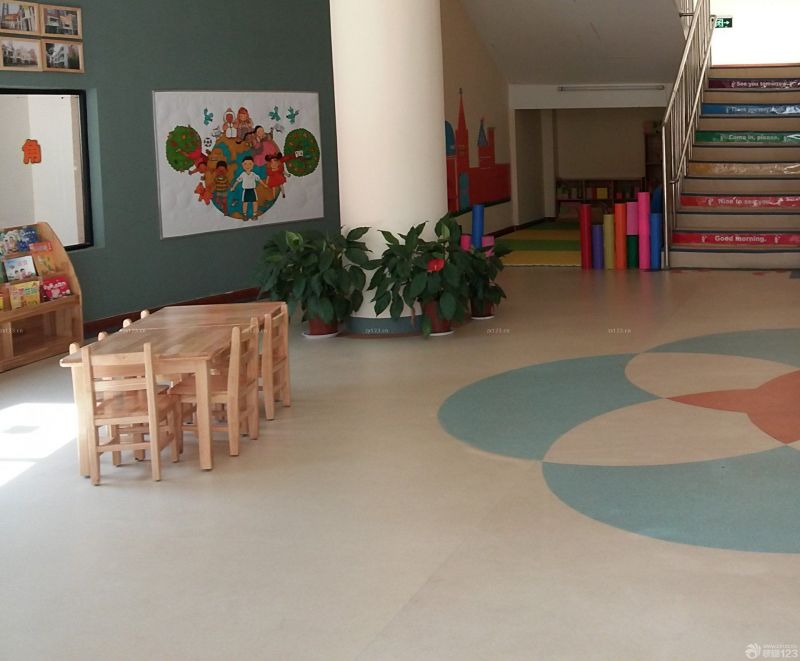 现代幼儿园大厅设计效果图