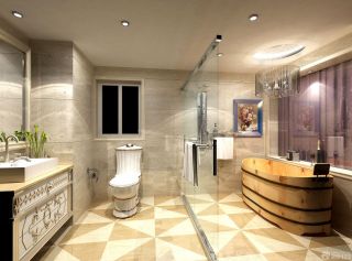 新古典欧式风格厕所吊顶设计装修效果图