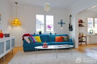 北欧风格客厅颜色搭配装修设计案例