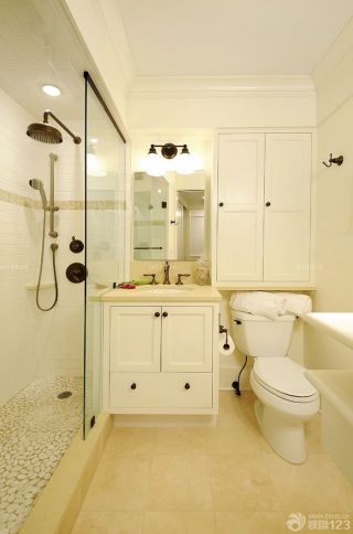 超小厕所浴室柜装修效果图片