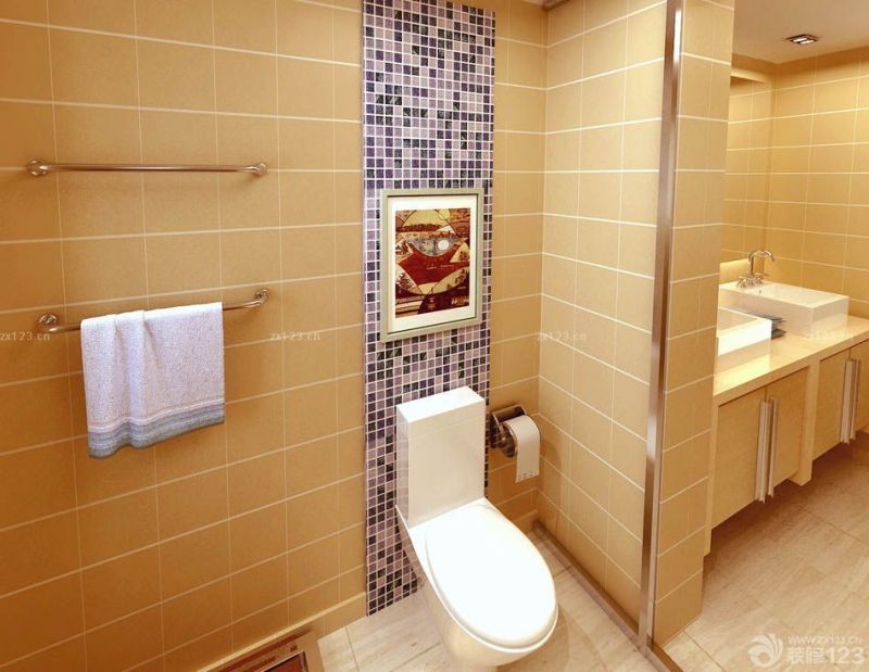 超小厕所墙面瓷砖装修效果图