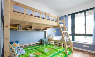 儿童房间布置双层床装修效果图片