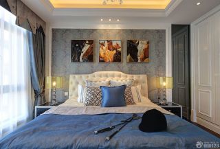 欧式床头背景墙装饰装修效果图片