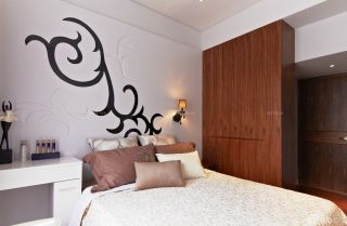 卧室床头背景墙造型装修效果图片