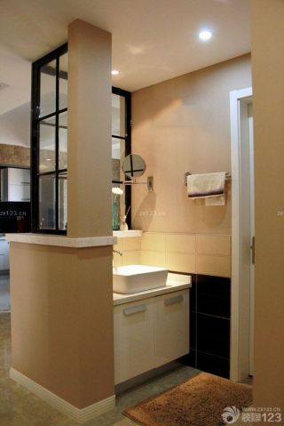 公共卫生间浴室柜效果图片