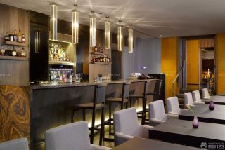 紧凑小时尚酒吧吧台设计效果图赏析
