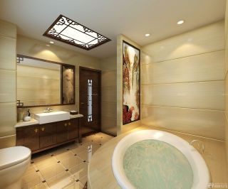 中式新古典厕所装饰装修效果图