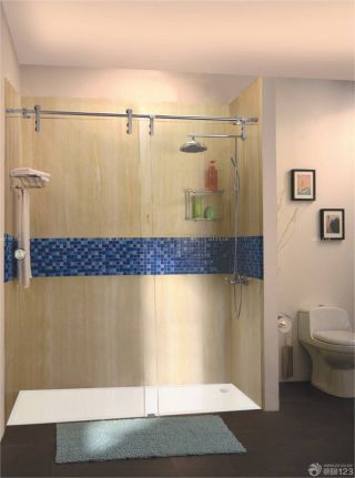 家庭卫生间玻璃隔断设计效果图
