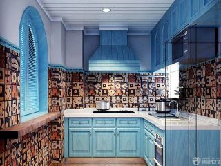 地中海风格装饰设计厨房装修效果图欣赏