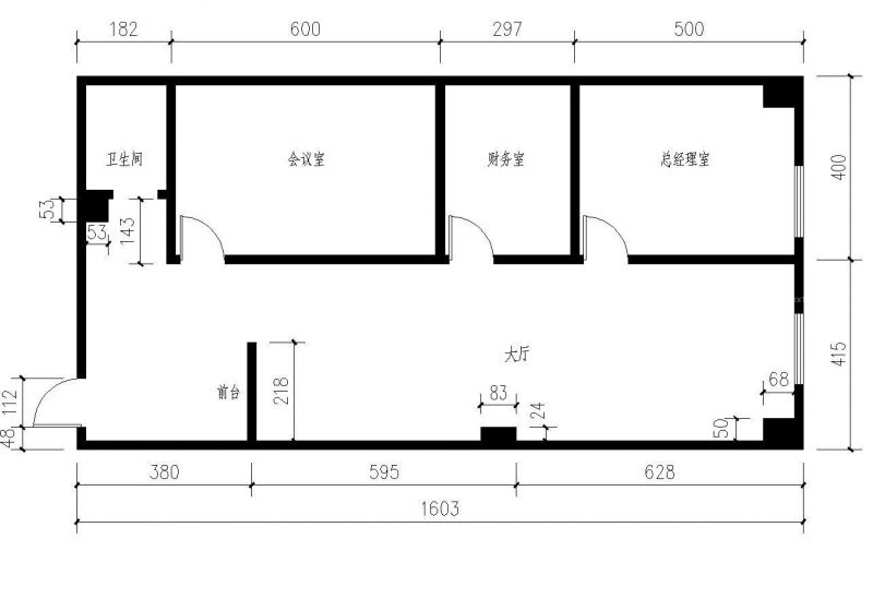 大型公司办公室室内设计平面图片大全