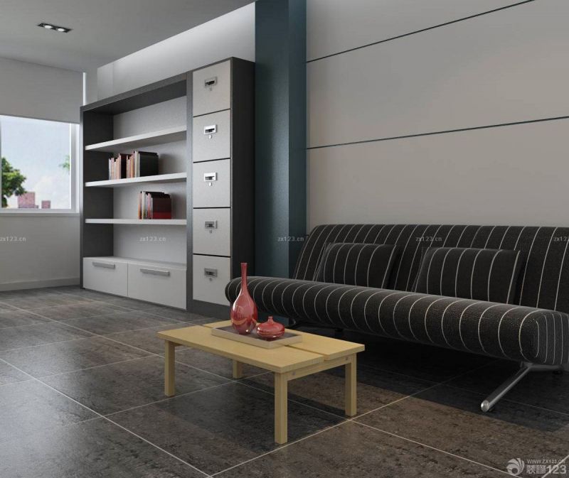 小型办公室室内简装修效果图