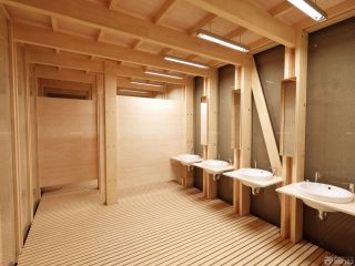 公共厕所木质吊顶装修效果图纸