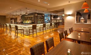 现代酒吧拼花地板装修风格效果图片赏析