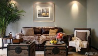 现代混搭风格客厅沙发背景墙装饰画