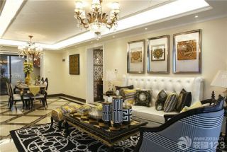 140平米奢华欧式客厅装修设计
