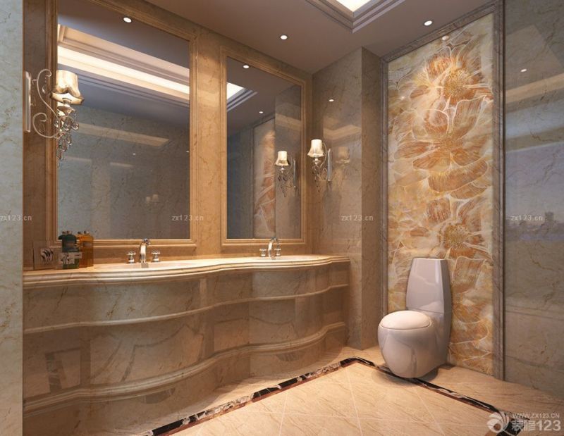 家庭卫生间装修效果图大全2025图片 墙面设计装修效果图片