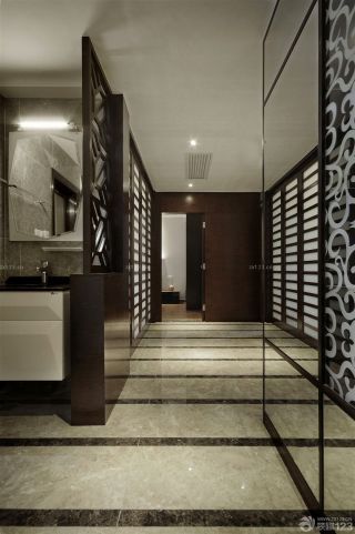 现代时尚酒店厕所装修设计效果图