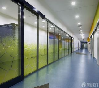医院过道背景墙装修设计效果图图片