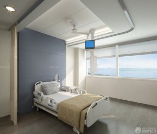 医院单人病房简约室内装修效果图片