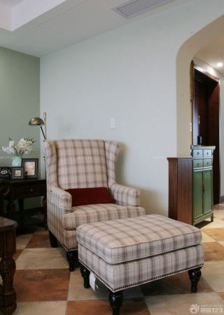 美式70平米房子懒人沙发装修效果图片
