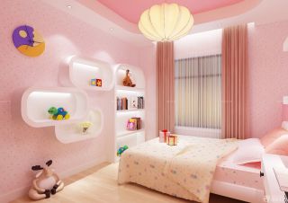 50平米小户型粉色卧室装修效果图