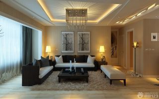 现代风格家装客厅组合沙发装修效果图片