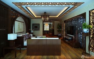 中式风格客厅装修设计效果图库