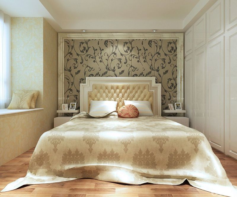 70平米家庭两室一厅卧室装修设计效果图