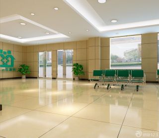 现代医院大厅地板砖装修效果图片