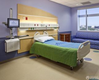 医院病房床头墙装修设计效果图片 