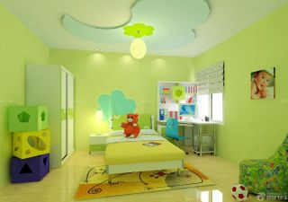 140平方三室一厅楼房儿童卧室设计装饰图