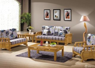 家庭客厅组合沙发装修效果图
