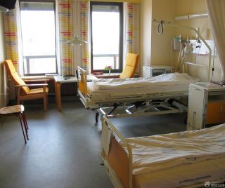 医院病房窗帘设计装修实景图片 