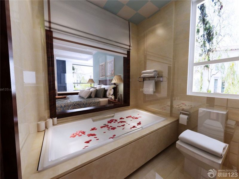 卫生间浴缸装修设计图片